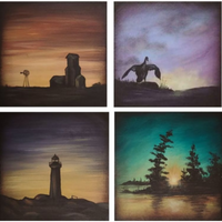 Sunset Coasters E-Pattern by Wendy Fahey