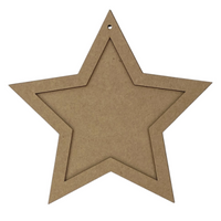 6" Star Frame Ornament