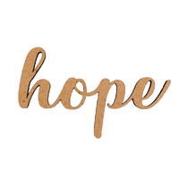 3-5/8" Hope Laser Cut Word
