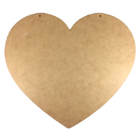 Wide Heart Plaque