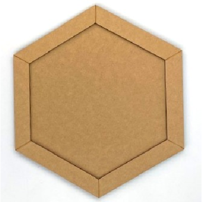 12" Hexagon Frame Board