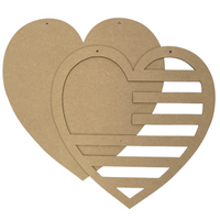8" Patriotic Heart Frame Board