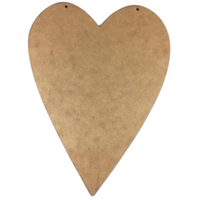 Primitive Heart Plaque