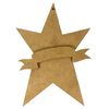 5" Star with Banner Ornament