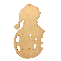 Hughes "Hope" Snowman Wood Ornament