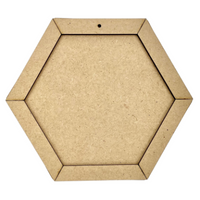 5" Hexagon Frame Ornament