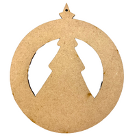Christmas Tree Circle Ornament