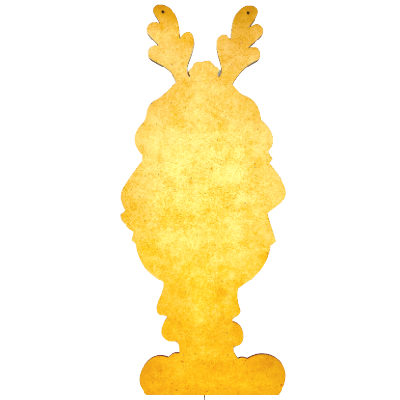 Woodsy Reindeer Gnome Plaque
