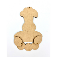 Gingerbread Jingle Joy Ornament Wood Kit