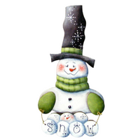 Snowman Jingle Joy Ornament Wood Kit