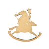 Rocking Horse Snowman Ornament