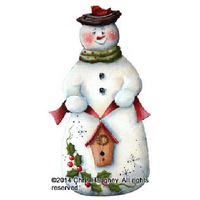 Snowbird Snowman Ornament
