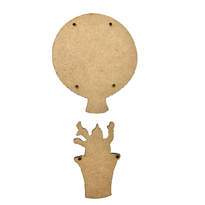Snowman Hot Air Balloon Ornament