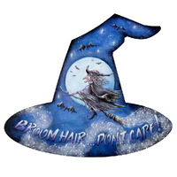 14" Witch Hat Plaque