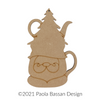 Festive Teapot Santa Ornament