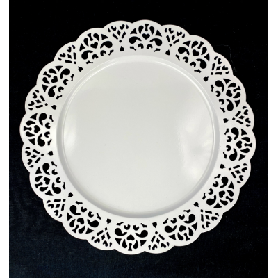 Lace Metal Plate 12 1/2