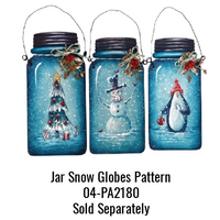 6" Mason Jar Ornament