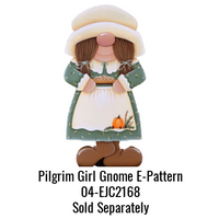 Pilgrim Girl Gnome Plaque
