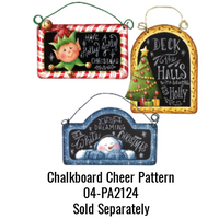 Holly Jolly Chalkboard Ornament
