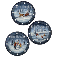 Frolic in the Snow Ornaments E-Pattern by Chris Haughey