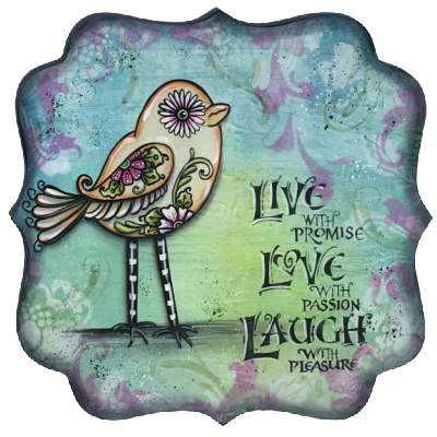 Live, Love, Laugh Plaque E-Pattern by Sandy McTier