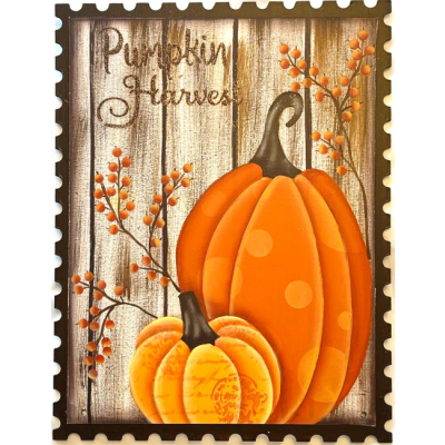 Harvest Home Decor- Pumpkin Plaque by Linda O' Connell, TDA