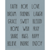 Dunn Inspired Inpirational Words Stencil