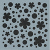 Floral Dot Background Stencil