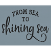 From Sea to Shining Sea Stencil