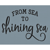 From Sea to Shining Sea Stencil