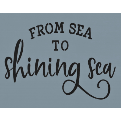 From Sea to Shining Sea Stencil