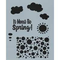It Moost Be Spring Stencil