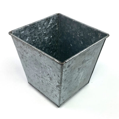 5 Square Container Galvanized Metal