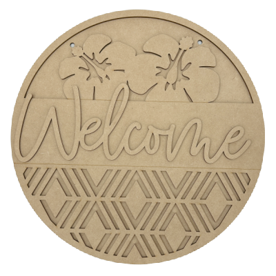 Welcome - Hibiscus Hanger Kit