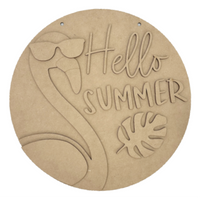 Hello Summer - Flamingo  Hanger Kit
