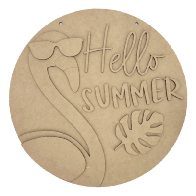 Hello Summer - Flamingo  Hanger Kit