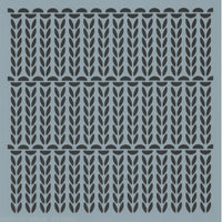 Knit and Purl Background Stencil