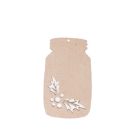 Mason Jar Holly Ornament