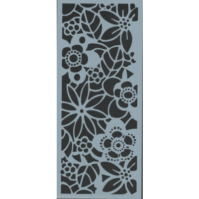 Brady Floral Border Stencil