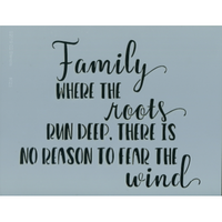 Family Roots Stencil