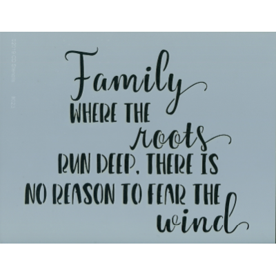 Family Roots Stencil