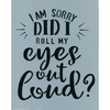 Roll Eyes Stencil