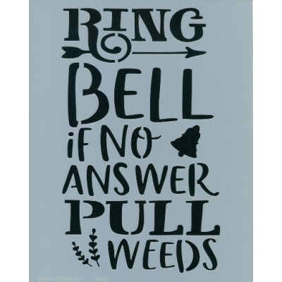 Pull Weeds Stencil