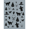 Halloween Background Stencil