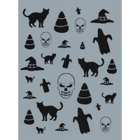 Halloween Background Stencil