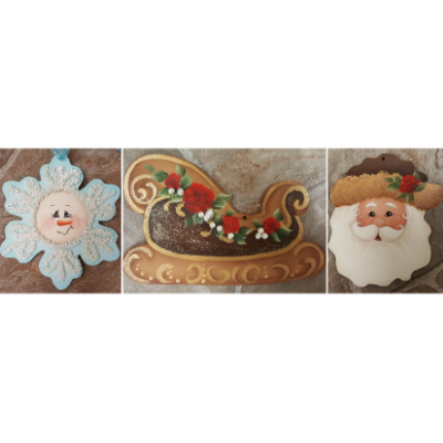 Christmas Sugar Cookie Ornaments E-Pattern by Wendy Fahey