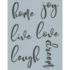 Motivational Words Stencil