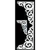 Flourish Corner and Border Stencil- 2pc.