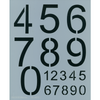 Numbers Stencil