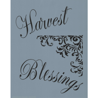 Harvest Blessings Stencil